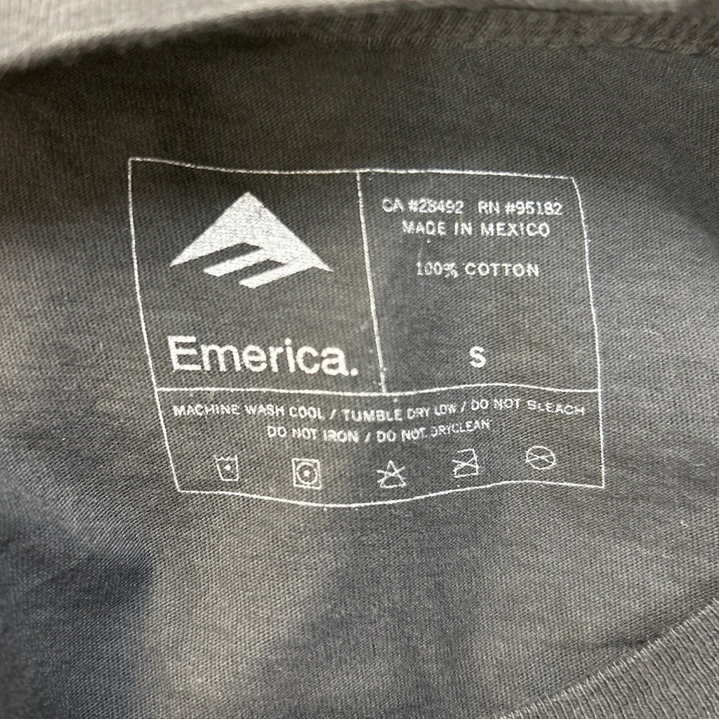 Emerica Mens Small 100% Skate Board Cotton Short Sleeve Crew Neck Tee Shirt 0