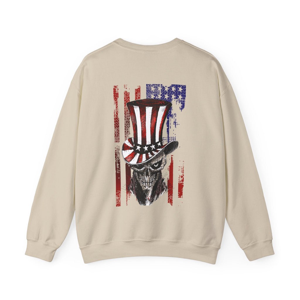 Patriotic Skull Crewneck Sweatshirt