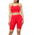 SEAMLESS CROP TANK & BIKER SHORT SET