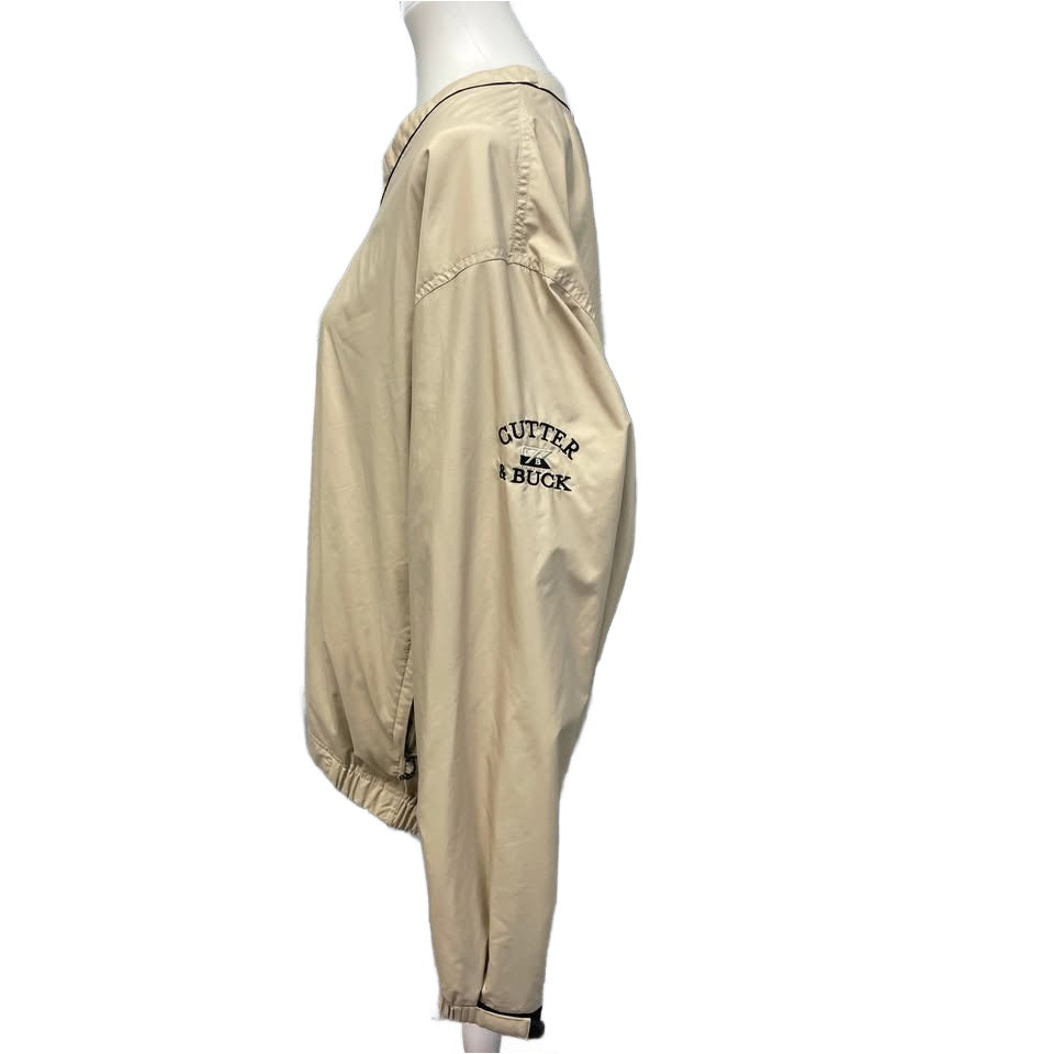 Cutter & Buck Mens XL Long Sleeve VNeck Lined Golf Sports Pullover Jacket