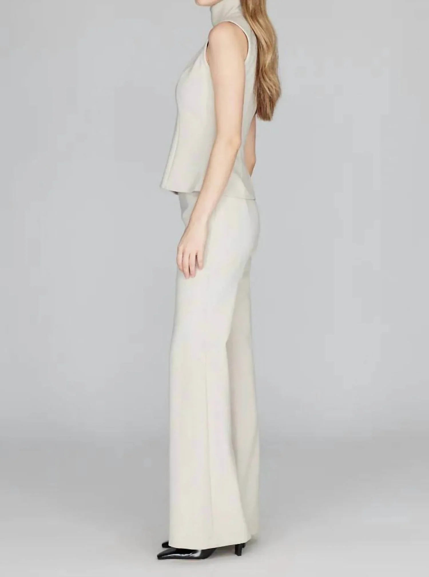 Back Zip Flare Pant