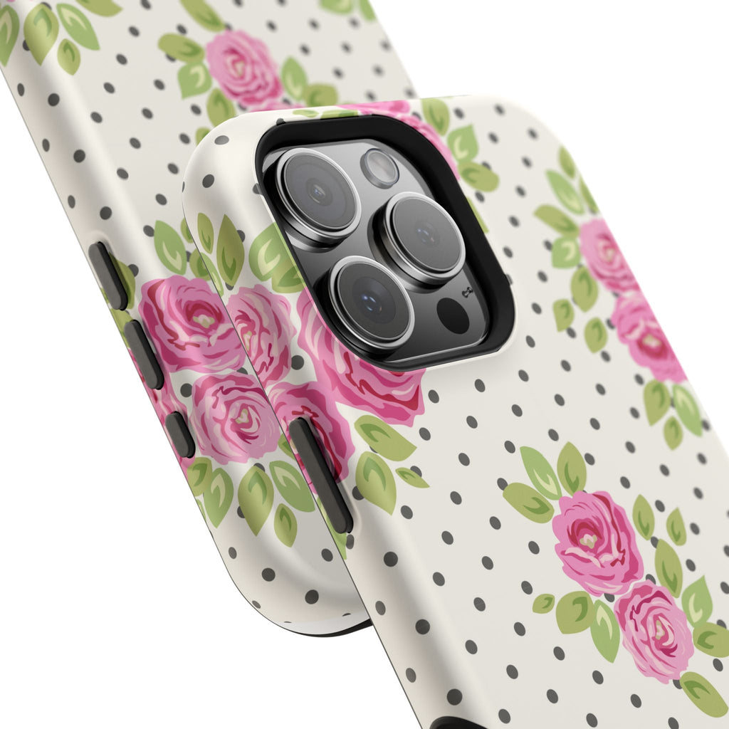 Customizable: Floral Polka Dot Phone Case