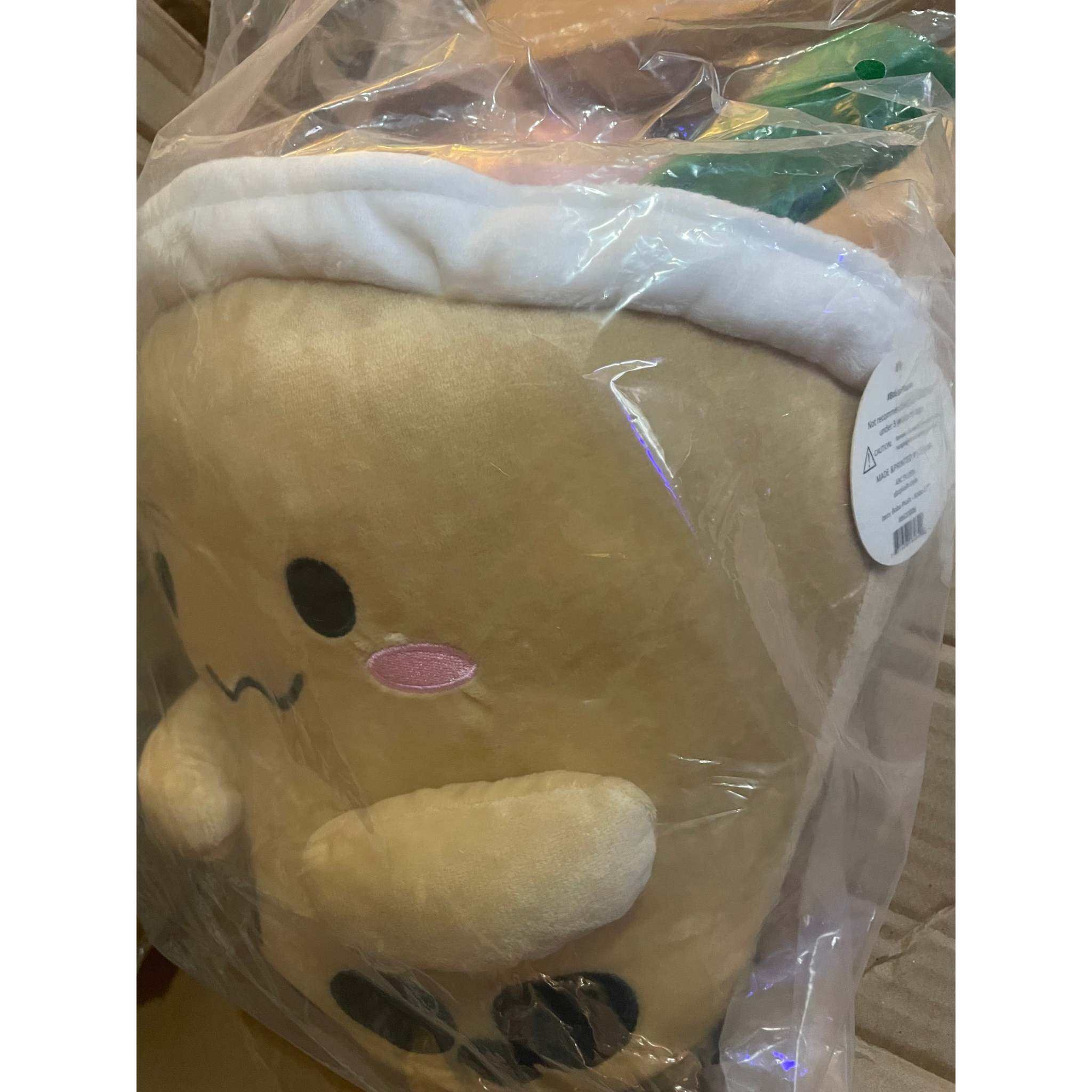 ABC Boba Tea Plush Orignial Cute Stuffed Animal Toy for Wallet, Backpack or Purse 5"