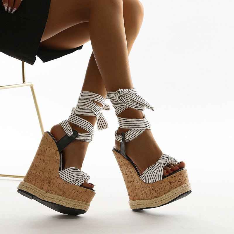 Elegant Slope : High Heel Sandals