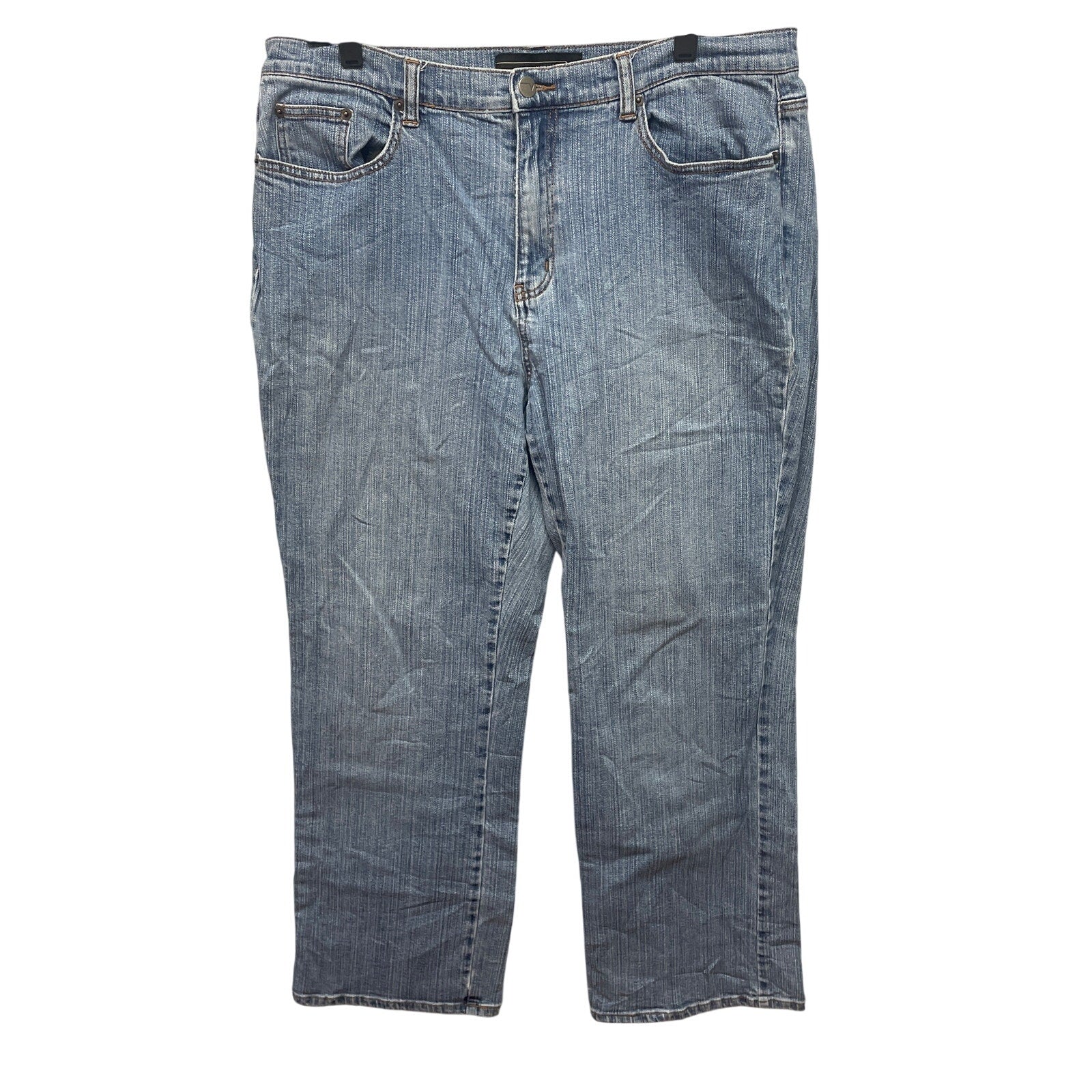 Venezia Plus Size 18 Average Light Wash Stretch Cotton Denim Blue Jeans