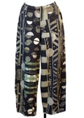 Women's Geometric Print Wide Leg Trouser Pant
