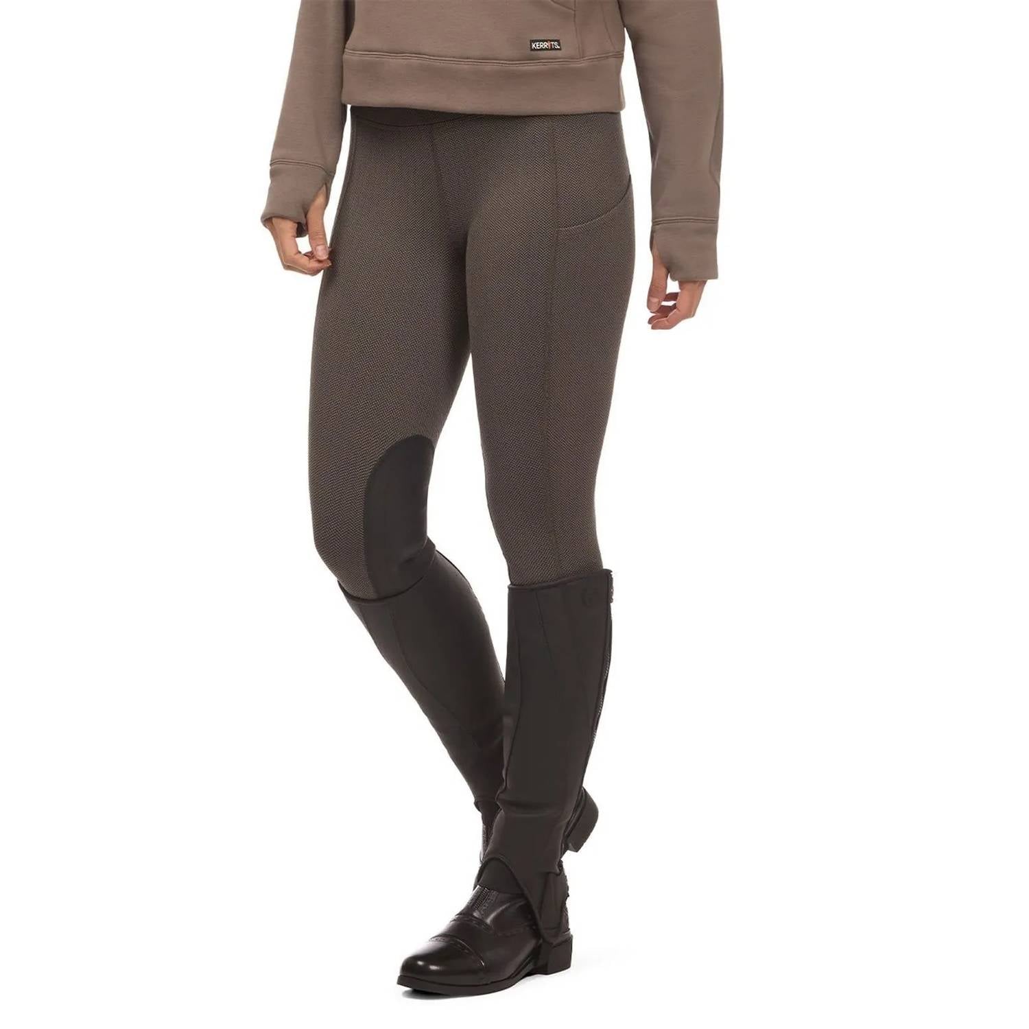 Fleece Lite Knee Patch Tights