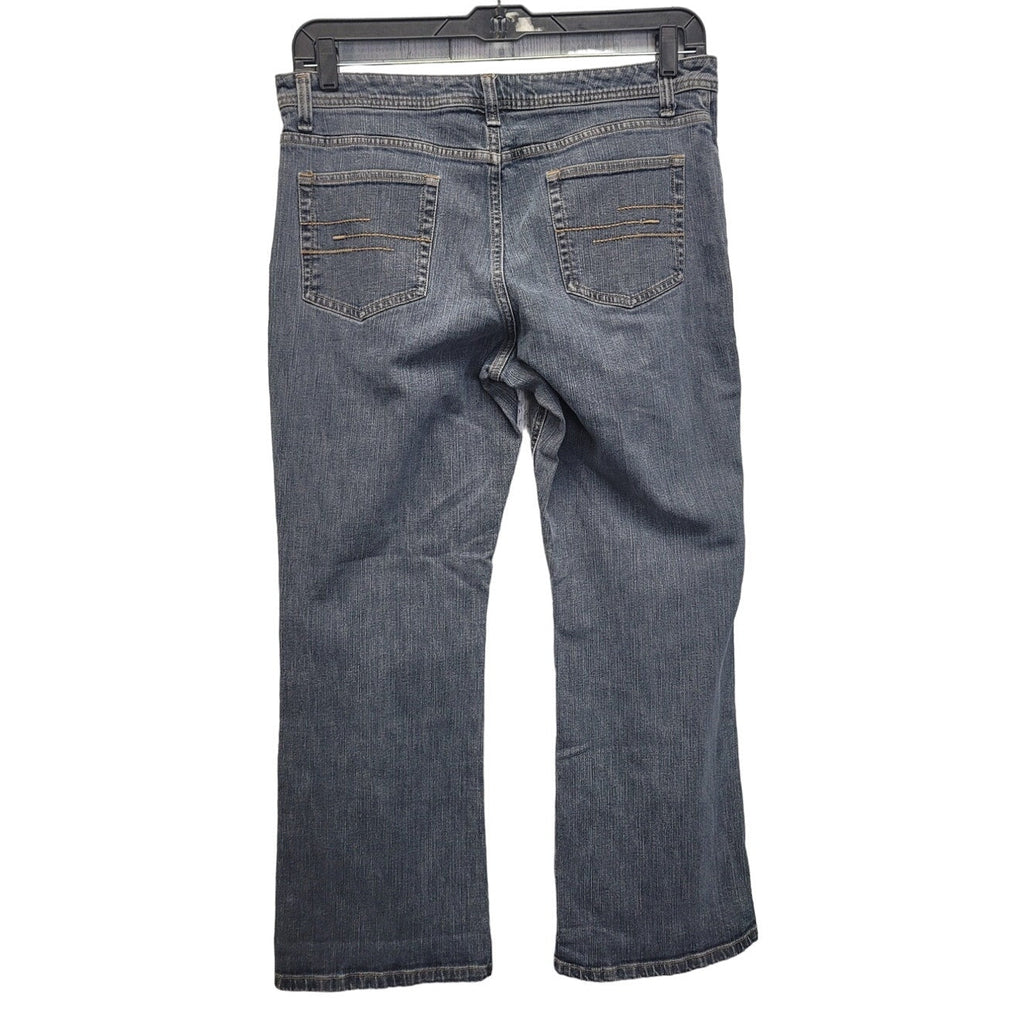 Natural Reflections Womens 12P Petite Cotton Spandex Straight Leg Denim Jeans