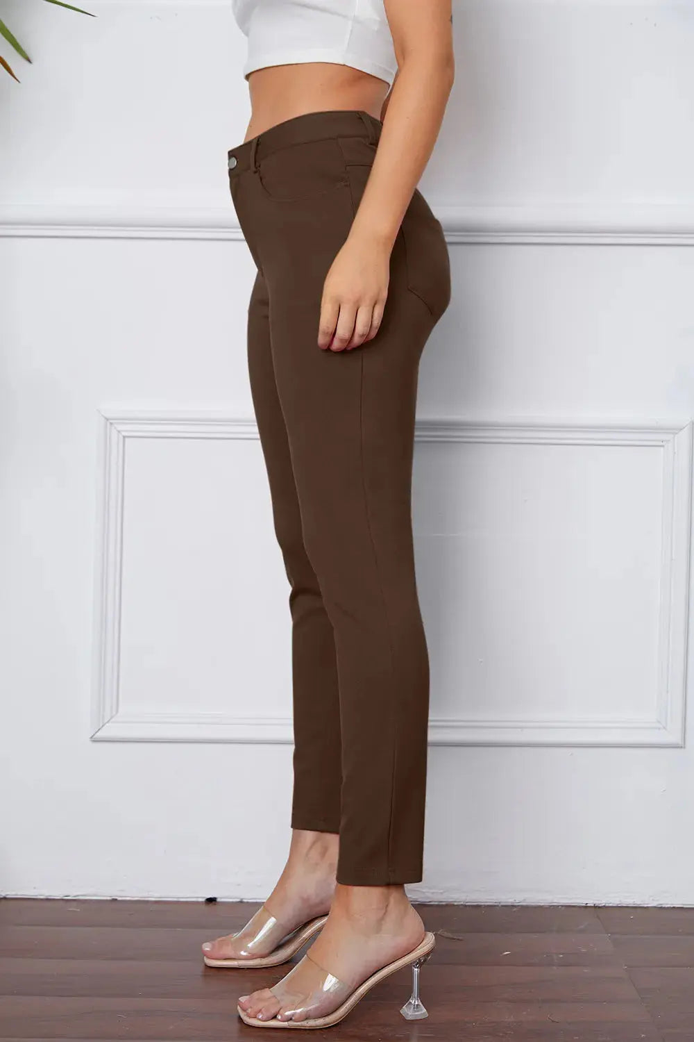 Basic BAE Full Size StretchyStitch High Waist Skinny Pants