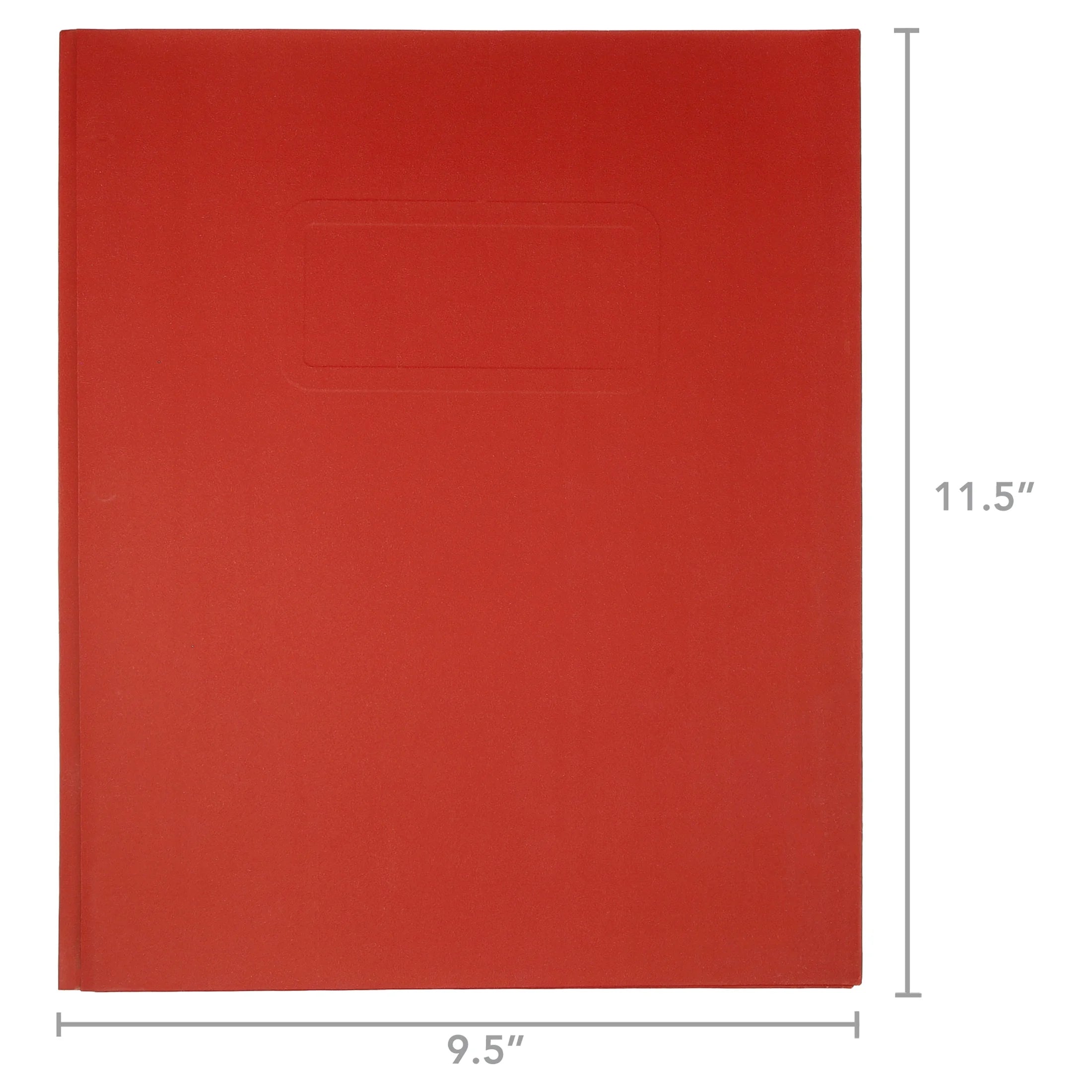 (10 Pack)  3-Prong Paper Folder, Solid Red Color, Letter Size
