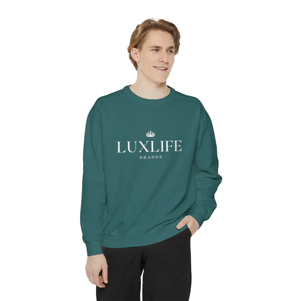 Luxlife Brands Garment-Dyed Sweatshirt