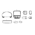 1997-2001 Honda CR-V Carbon Look Dashboard Console Trim Kit 9 Pcs