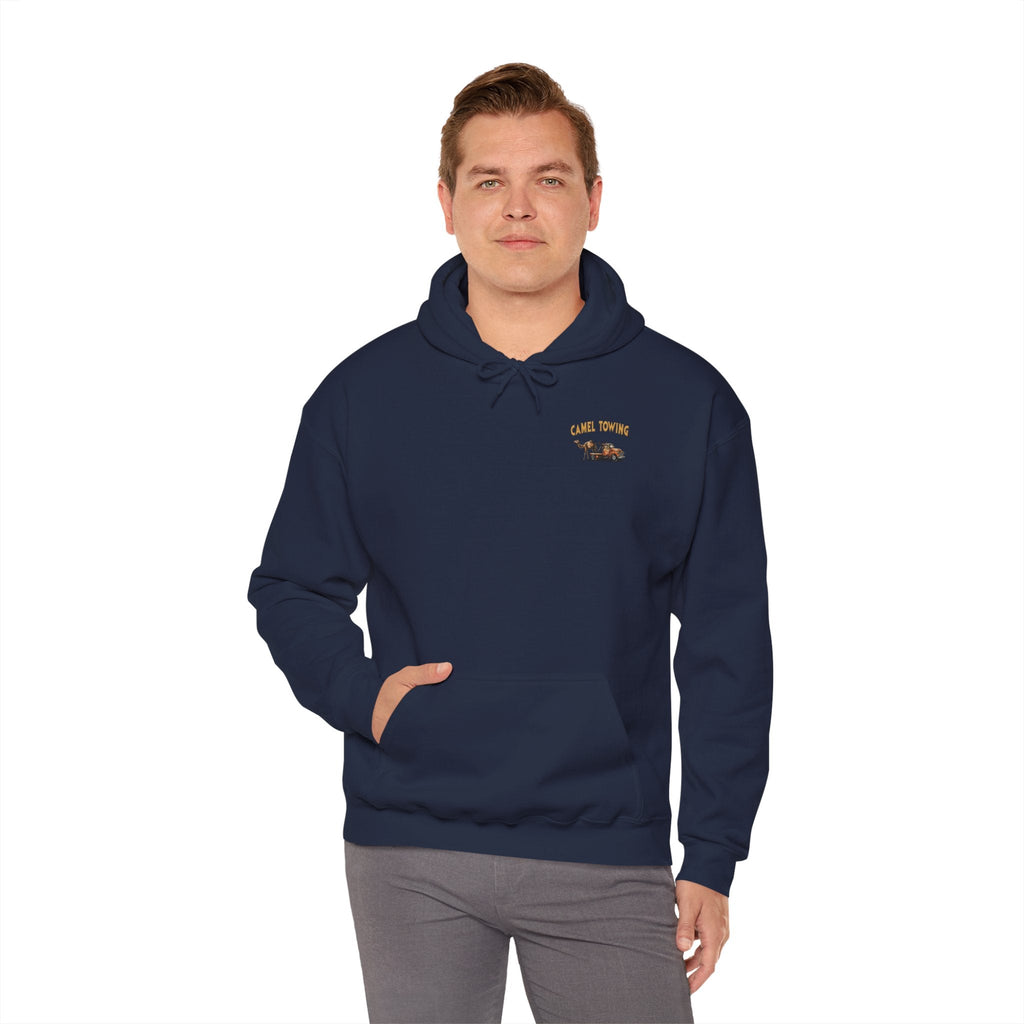 Camel Towing Back Hooded Sweatshirt