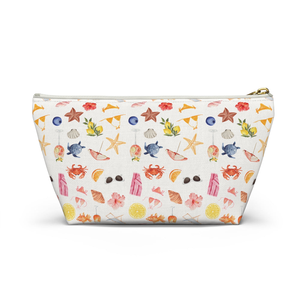 Customizable Beach-Themed Accessory/Makeup Pouch