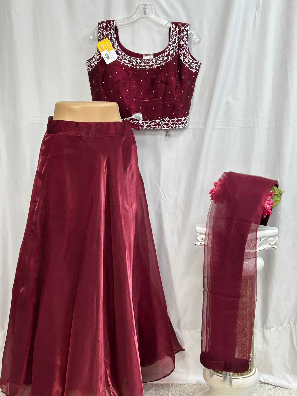Tissue organza lehenga Choli set