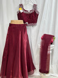 Tissue organza lehenga Choli set