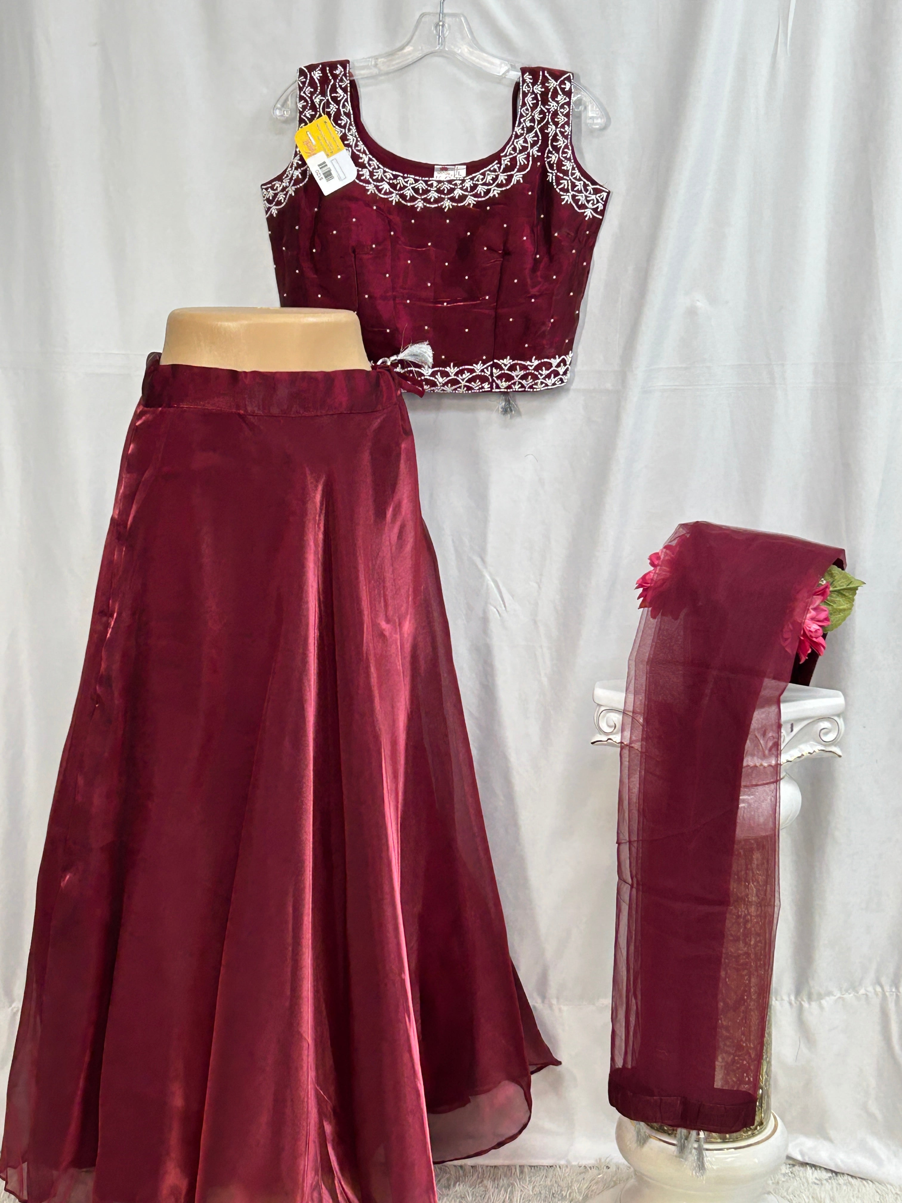 Tissue organza lehenga Choli set