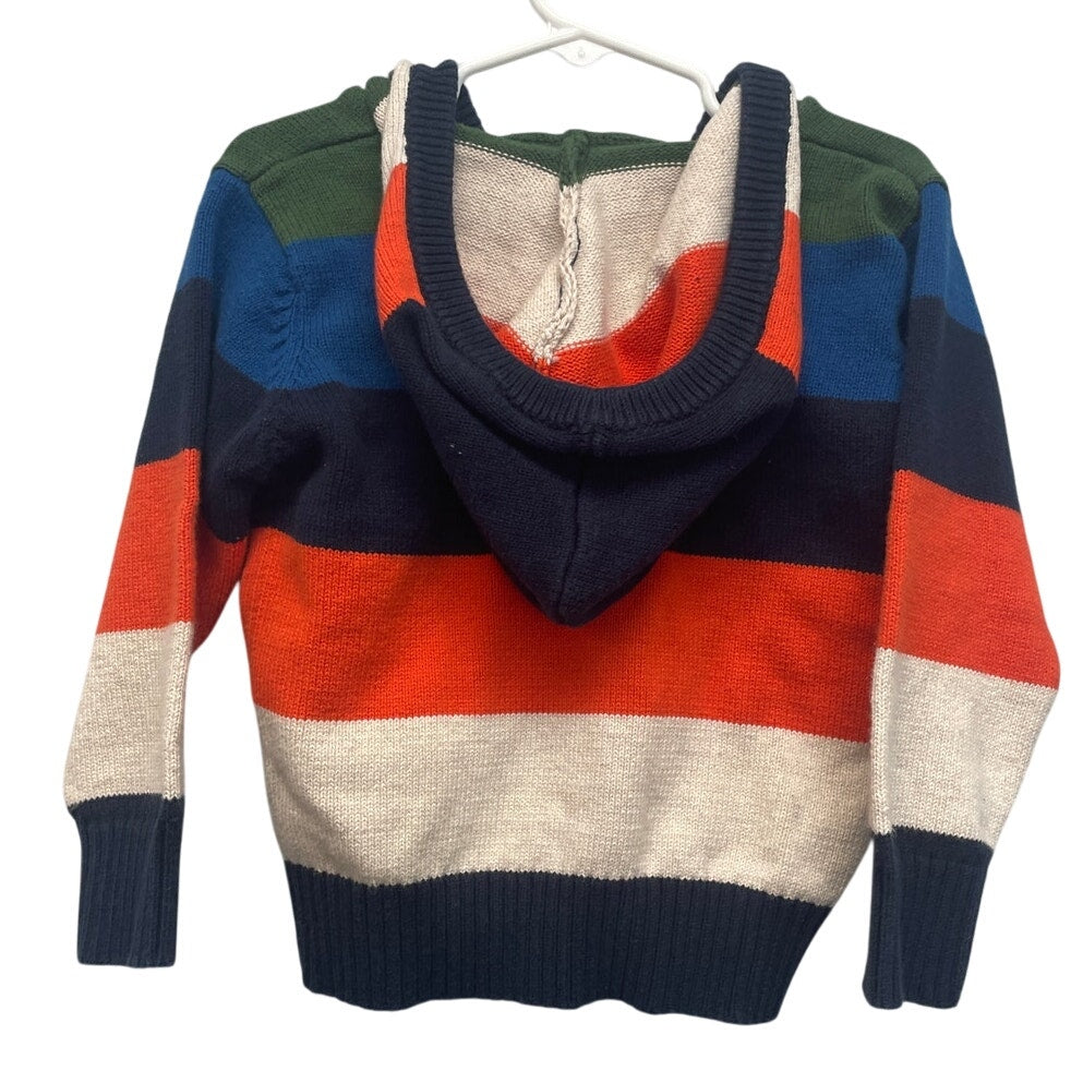 Old Navy Boys 3T Cotton Long Sleeve Full Zip Hooded Sweater Jacket