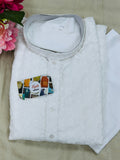 Plus size cotton chikankari Kurta set