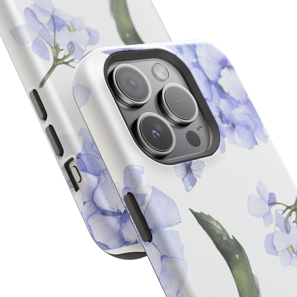 Customizable: Floral Purple Hydrangea Impact-Resistant Phone Case