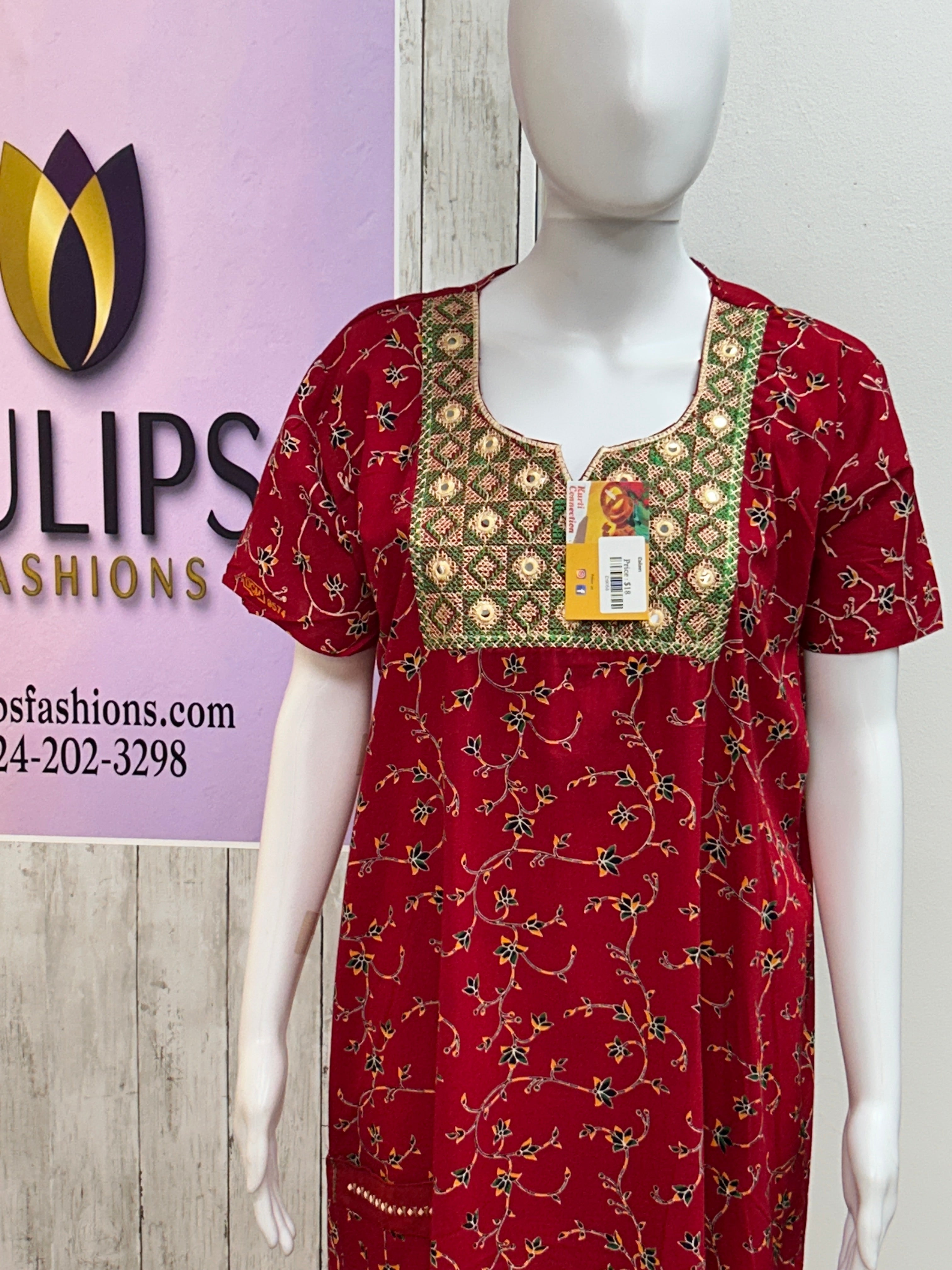 Cotton nighty | Jaipur cotton nighty