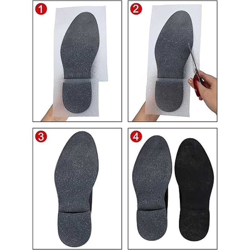 New Hicarer 10 Pieces Clear Bottom Self-Stick Guard Sole Shoe Protector