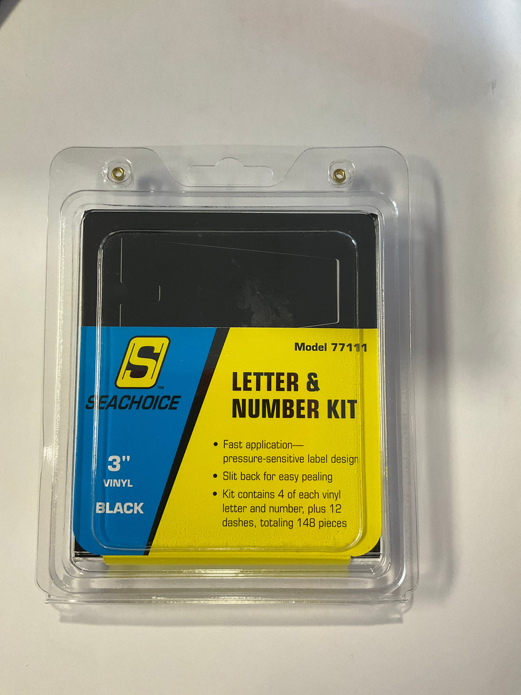 Seachoice 77111     3-1/4" 148 Piece Letter & Number Kit - Black