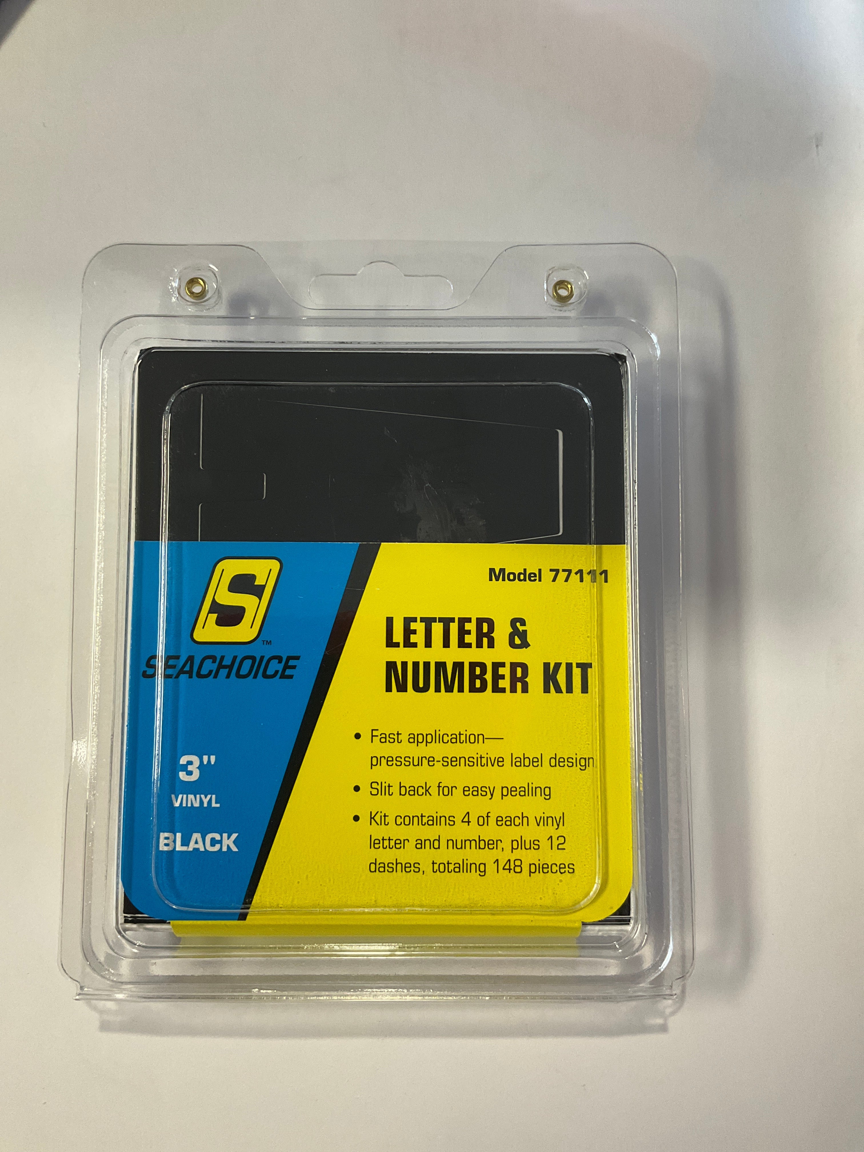 Seachoice 77111     3-1/4" 148 Piece Letter & Number Kit - Black