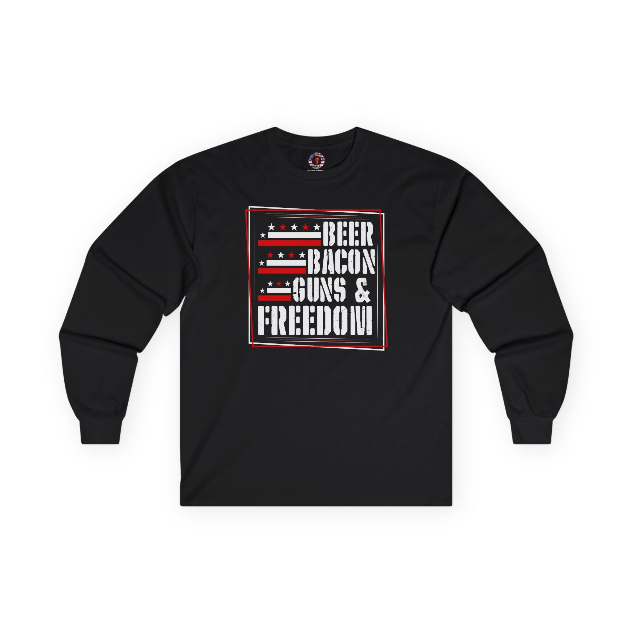 Beer Bacon Guns and Freedom Long Sleeve Tee
