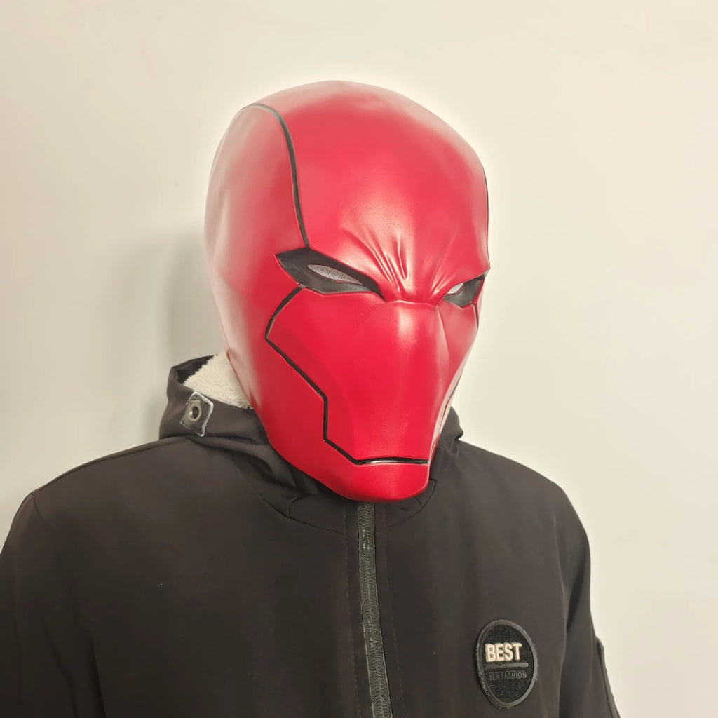 Movie Cosplay Red Hood Mask Arkham Knight The Dark Knight Masks Helmet Man Full Head Cosplay Prop Halloween Fancy Party Headwear