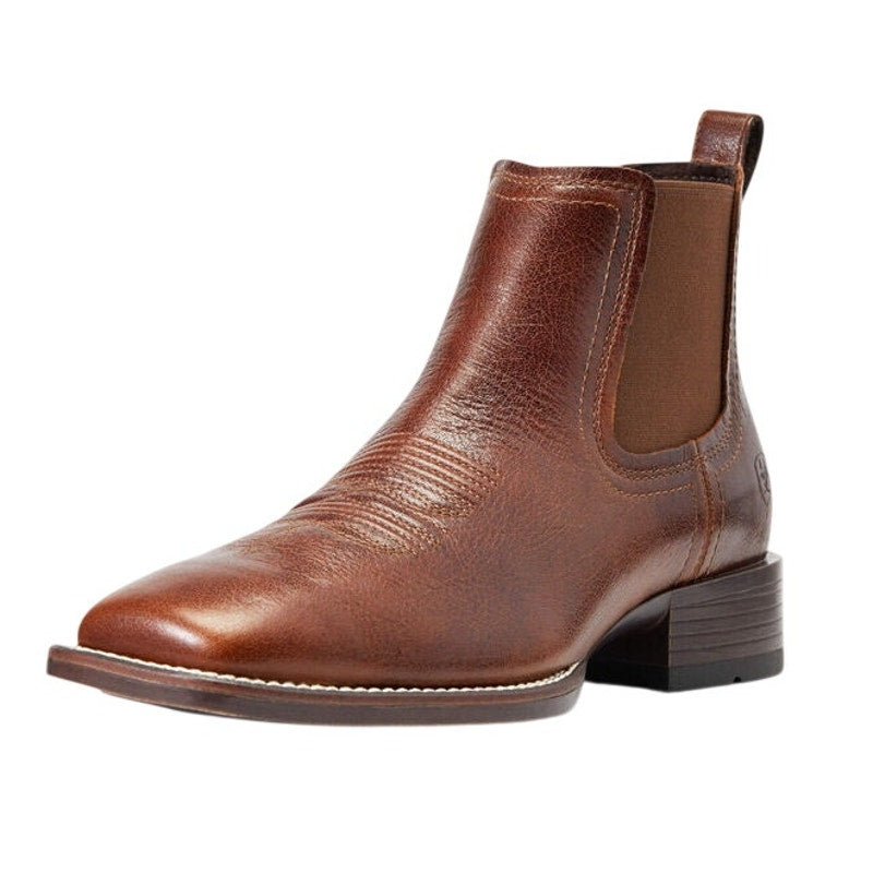 New in Box Ariat Mens 7 Royal Brown Booker Ultra Chelsea Leather Western Boots