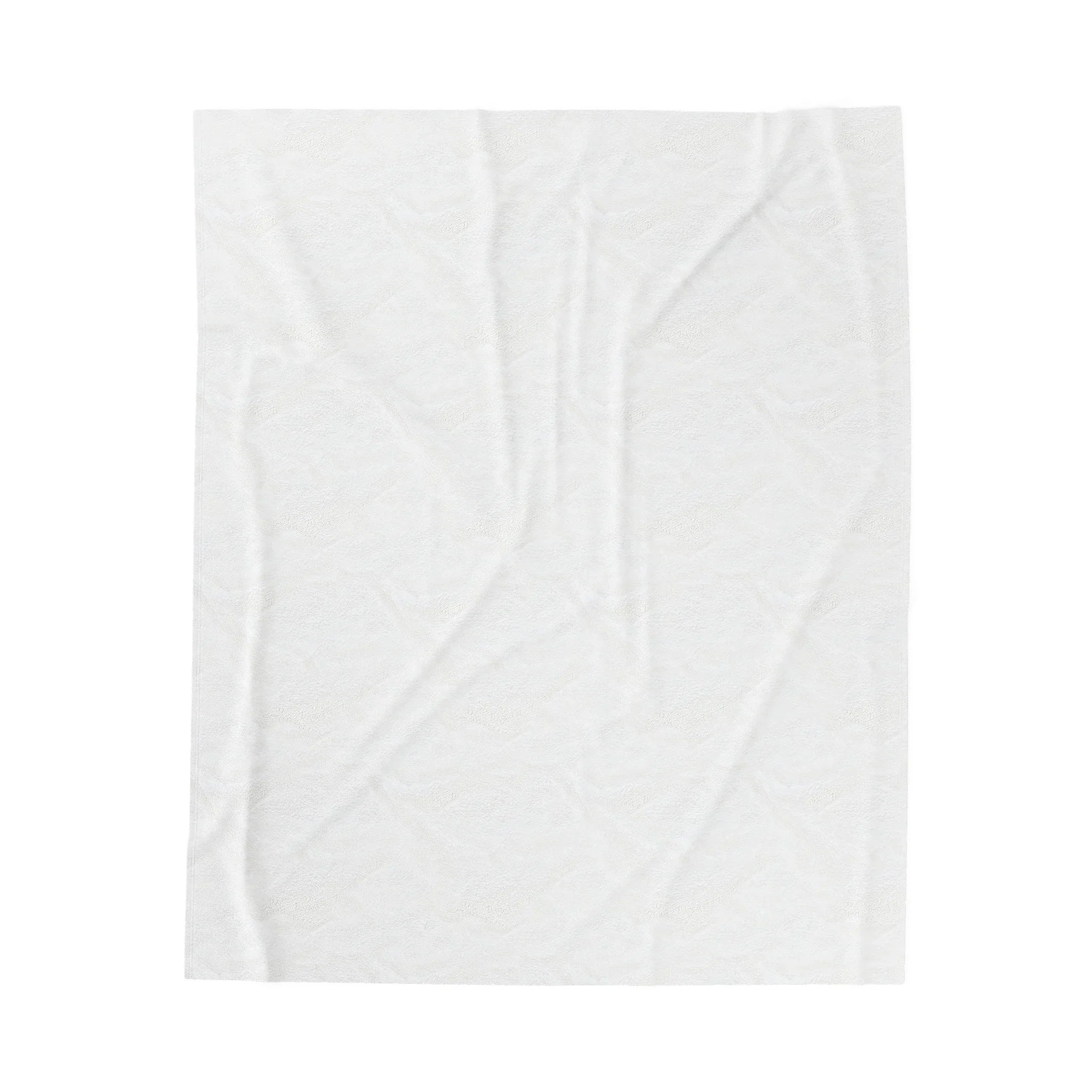 Luxlife Brands White Velveteen Plush Blanket