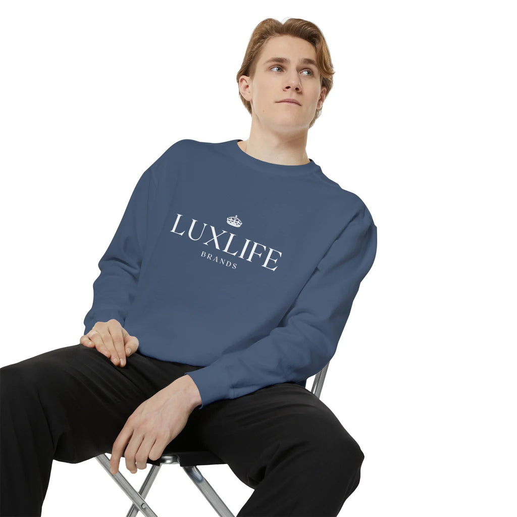 Luxlife Brands Garment-Dyed Sweatshirt