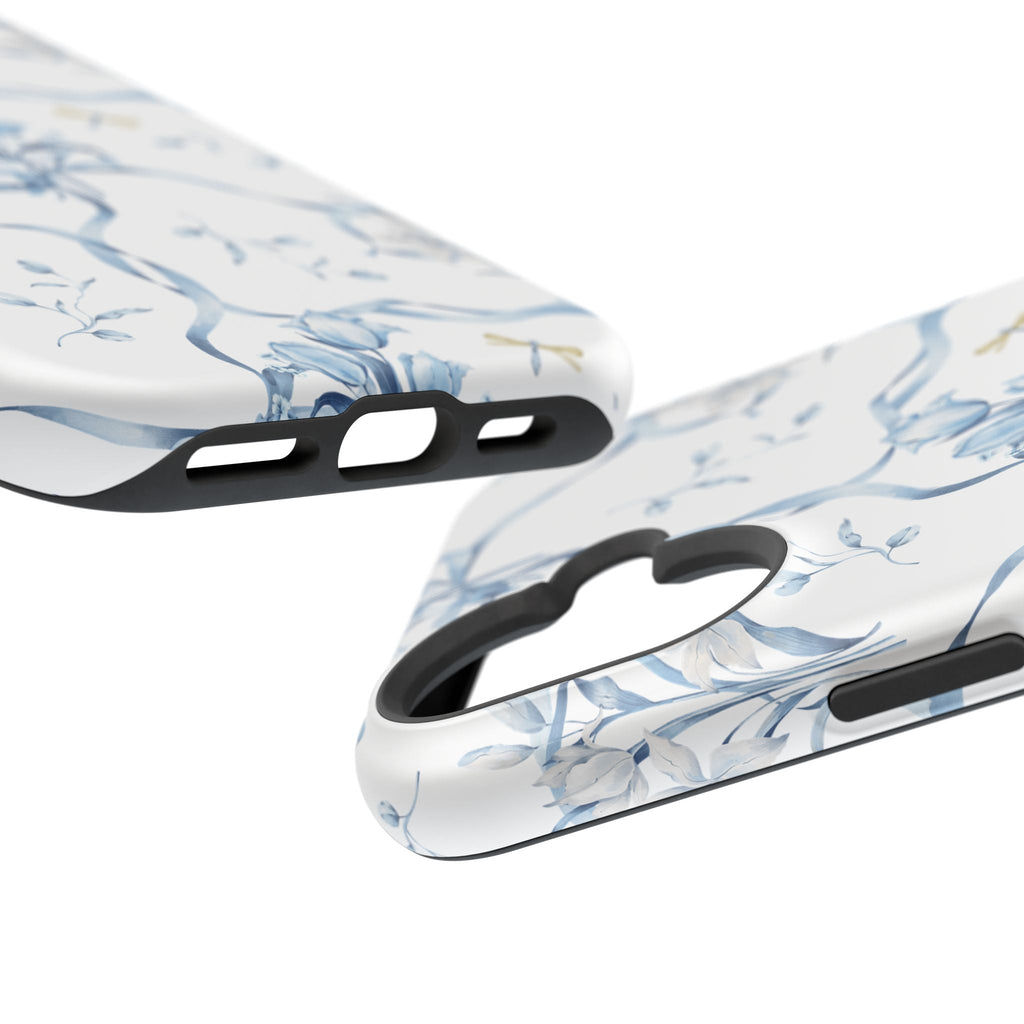 Customizable: Blue Floral-Inspired Phone Case
