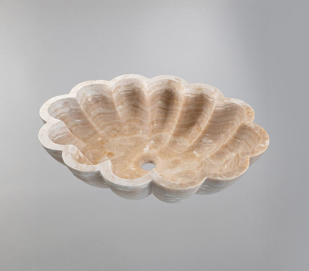 Marble Vessel Sink | Luxury Bathroom Basin 16x22 inches USA | Handcrafted Natural Stone Sink