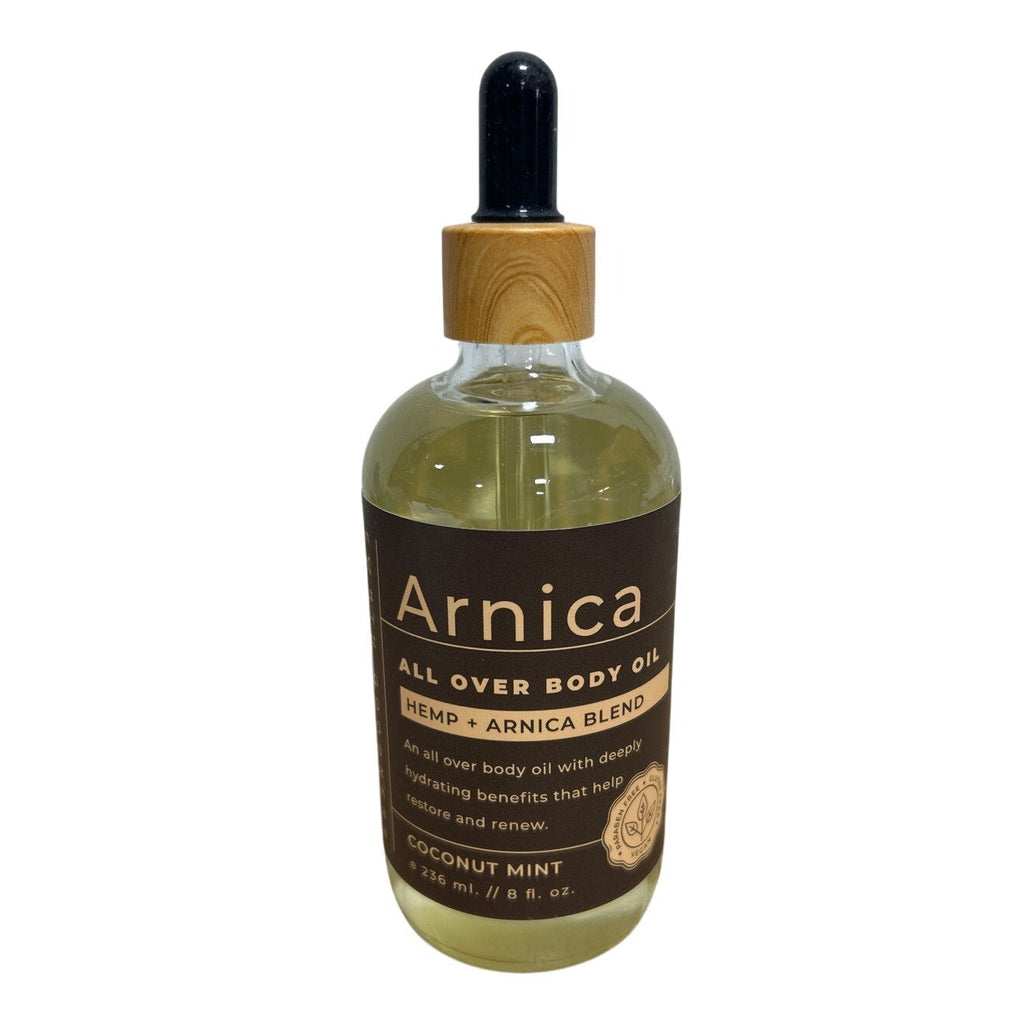 Earth Goodness Arnica Coconut Mint All Over Body Massage Oil - VG Condition