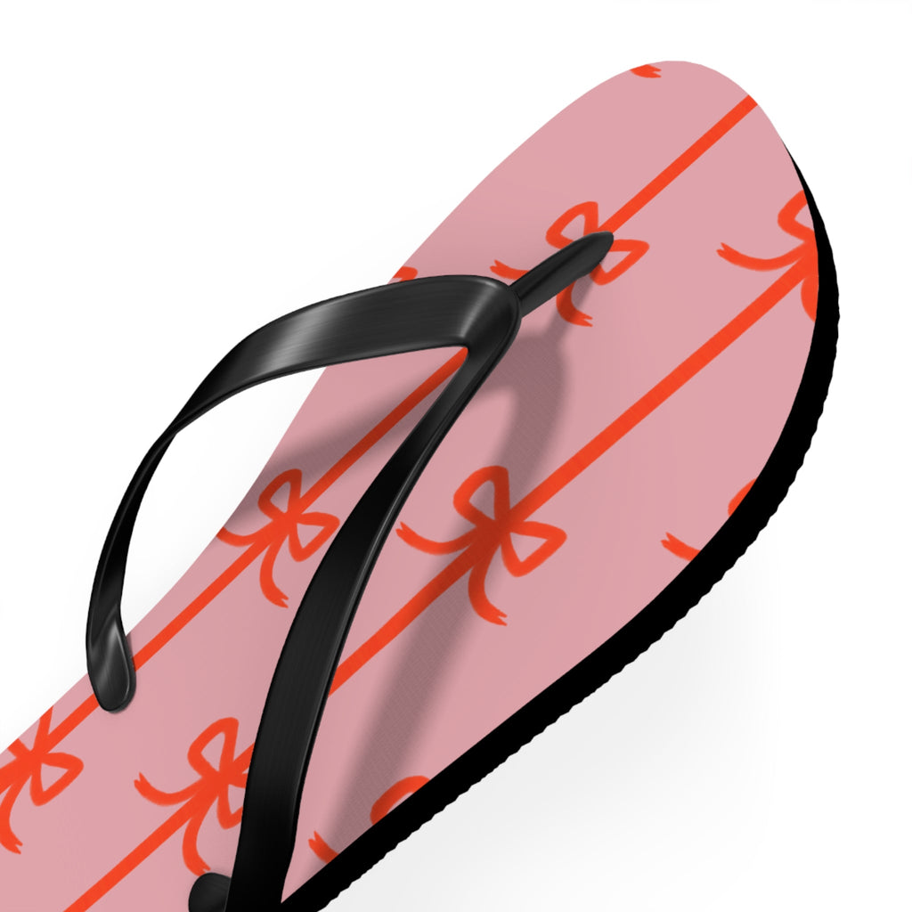 Customizable: Chic Bow Flip Flops, Stylish Summer Sandals, Women's Beach Footwear, Cute Vacation Slippers, Trendy Pool Shoes