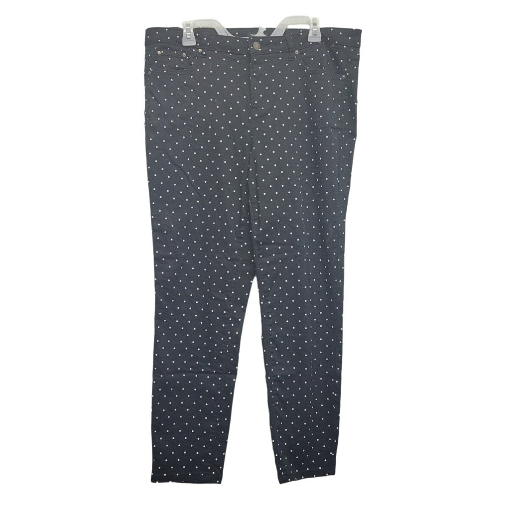 Needle & Cloth Womens 16 Skinny Ankle Polka a Doted Jeans w Pockets