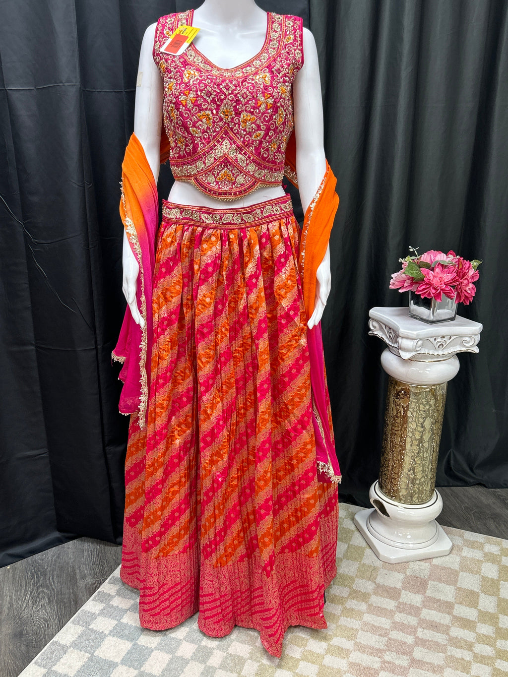 Bandhani print Lehenga choli set