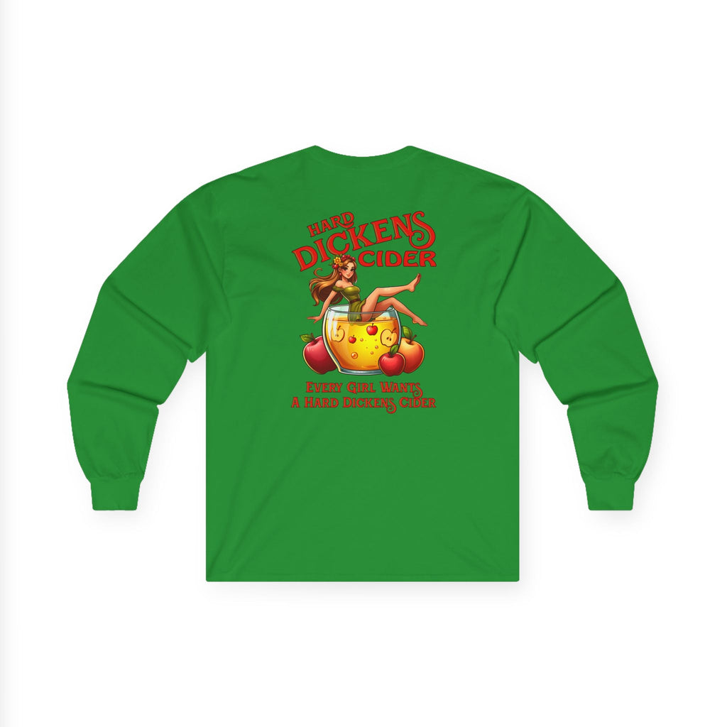 Hard Dickens Cider Front/Back Long Sleeve Tee