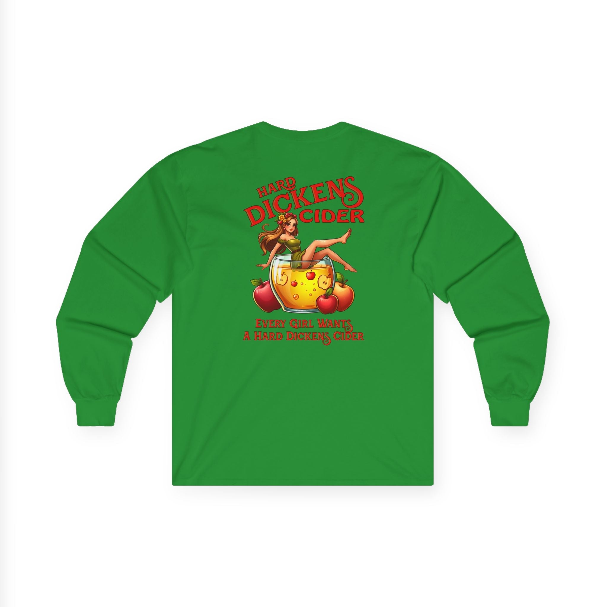 Hard Dickens Cider Front/Back Long Sleeve Tee