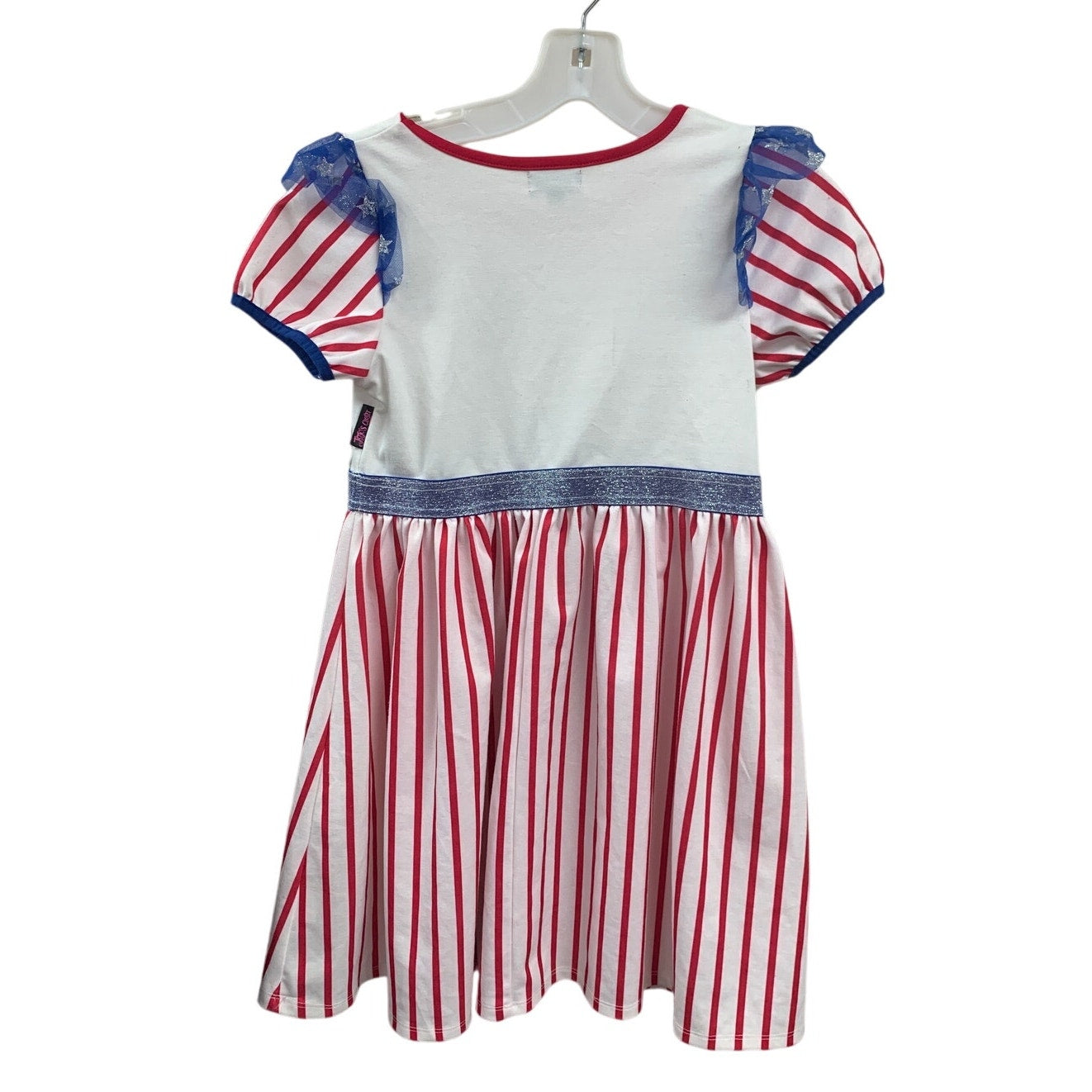 Jojo's Closet Nickelodeon Girls XL Short Sleeve Red Striped Blue Stars Dress