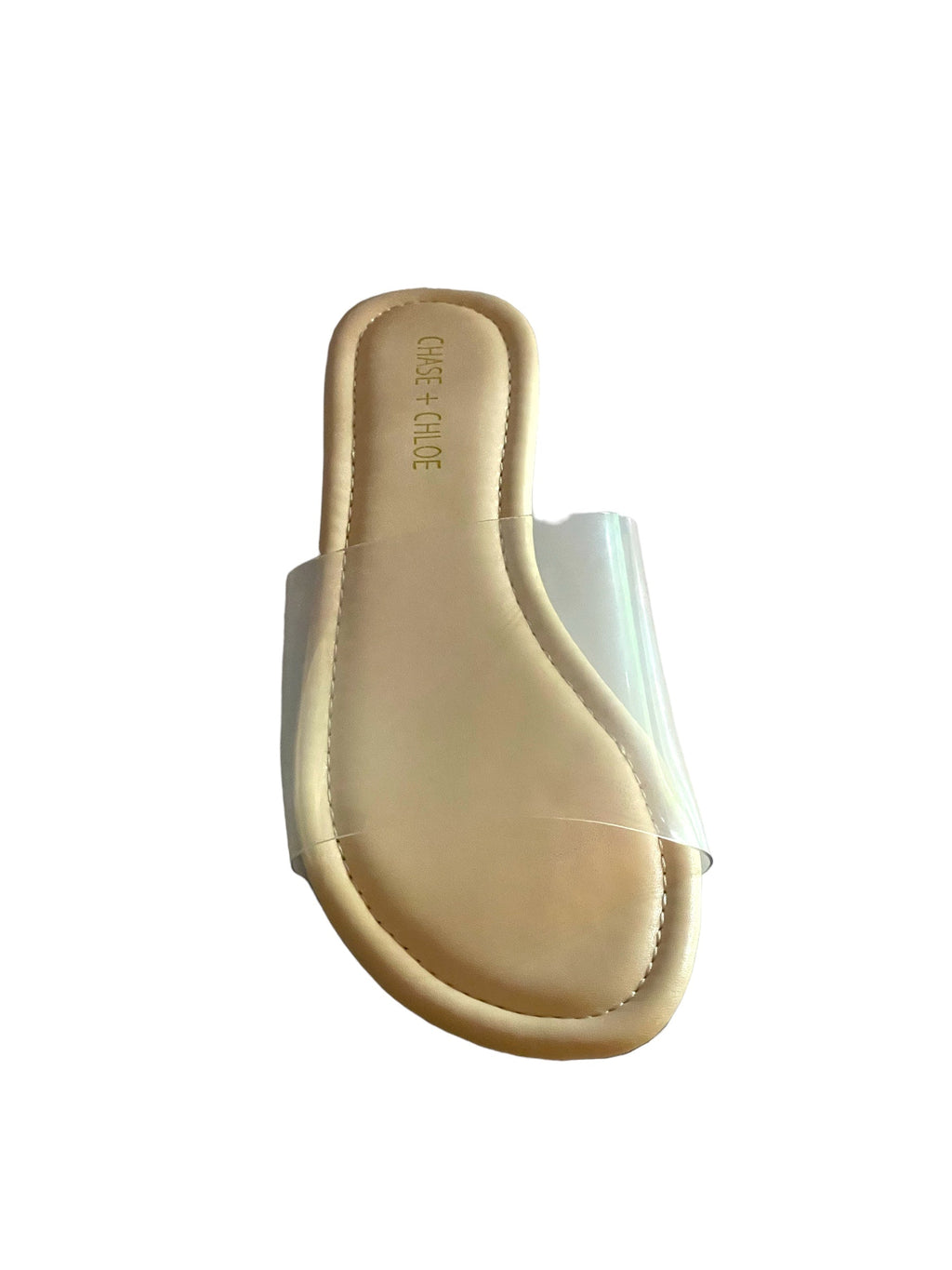 Chase + Chloe Transparent Slides IRMA-3 Nude