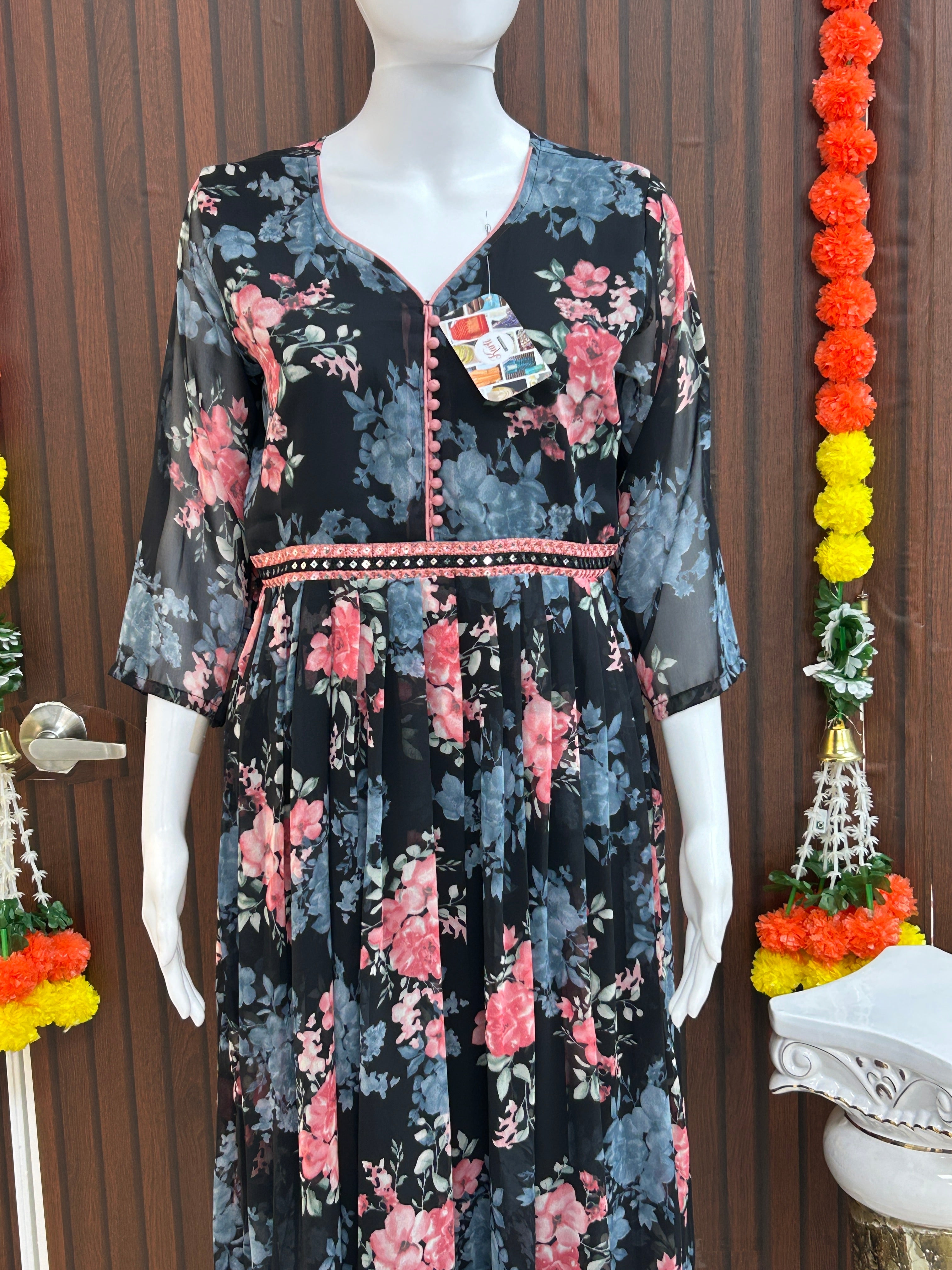 Chiffon long kurti