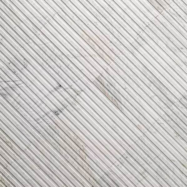 Open Box MSI Arabescato Venato White 4 in. x 12 in. Fluted Honed Marble Mosaic Wall Tile (4.95 sq. ft./Case)