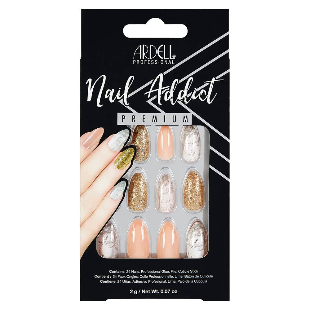 Ardell Nail Addict False Press on Nails - Cheetah Accent
