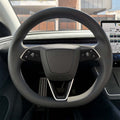 3M Gloss Black Tesla Steering Wheel Trim Decal Kit (3pcs) | MY 2026+ Refresh