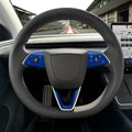 3M Deep Blue Metallic Tesla Steering Wheel Trim Decal Kit (3pcs) | Model 3