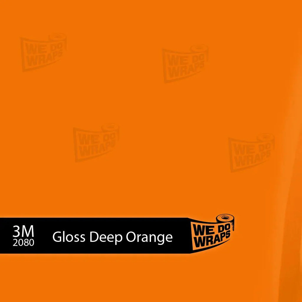 3M Gloss Deep Orange Tesla Steering Wheel Trim Decal Kit (3pcs) | MY 2026+ Refresh