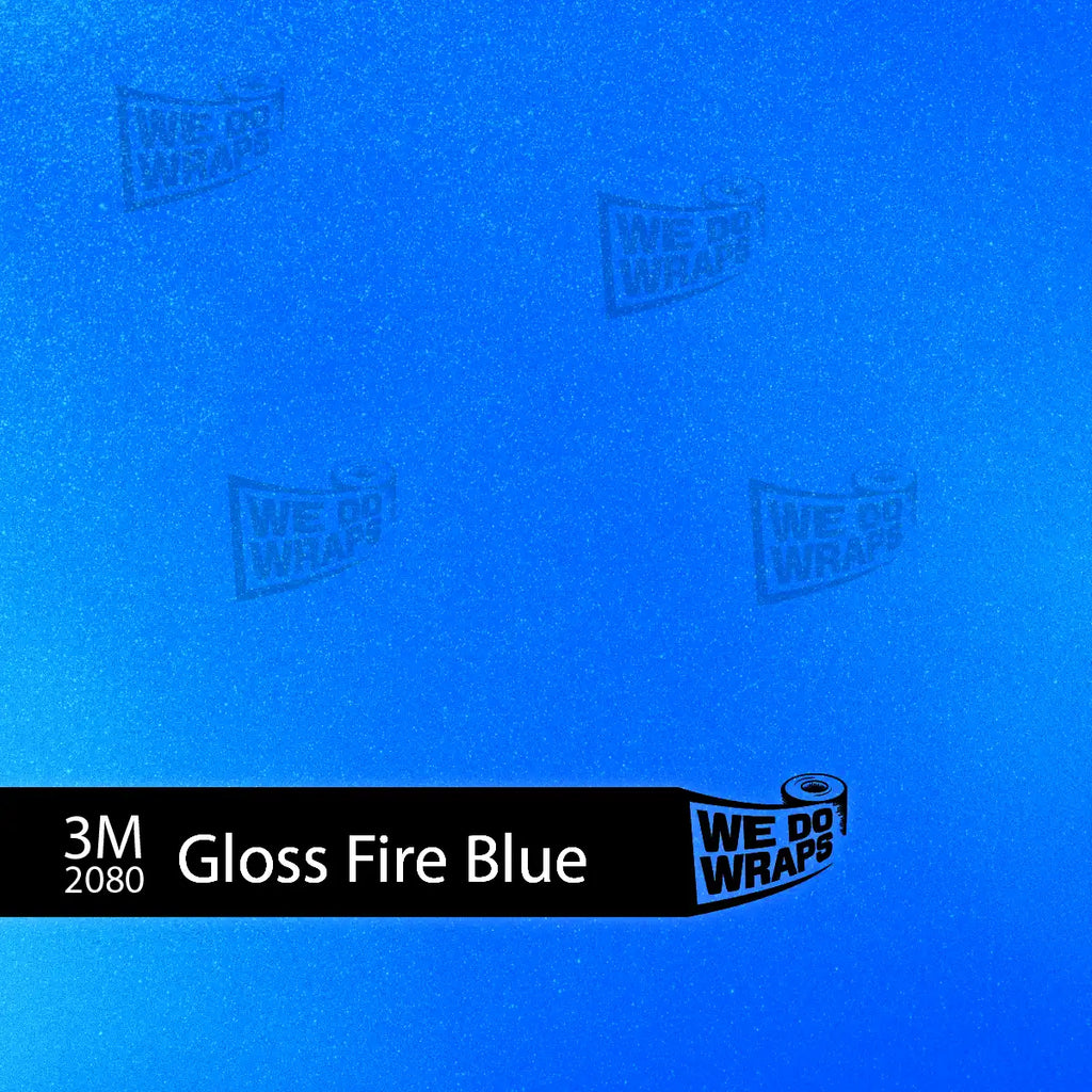 3M Gloss Fire Blue Tesla Steering Wheel Trim Decal Kit (3pcs) | MY 2026+ Refresh